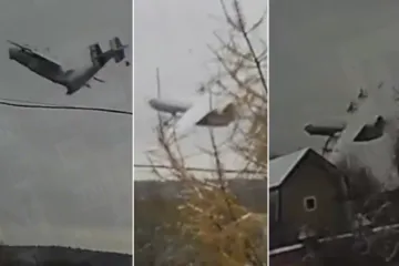 Pojavila se snimka pada ruskog aviona: Raspao se u zraku, poginulo sedam članova posade