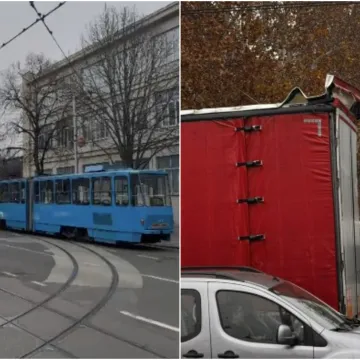 Kaos u Savskoj! Kamion počupao kablove, tramvaji se nanizali u koloni