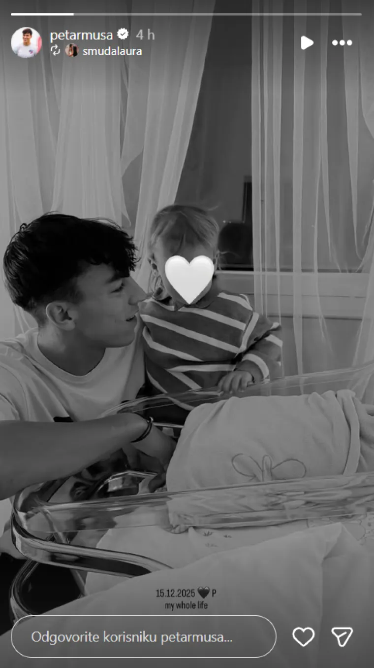 Hrvatski reprezentativac Petar Musa s partnericom dočekao drugo dijete