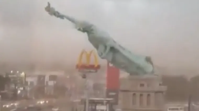 Snimka kao iz filma katastrofe: Sru&scaron;ila se replika Kipa slobode u Brazilu