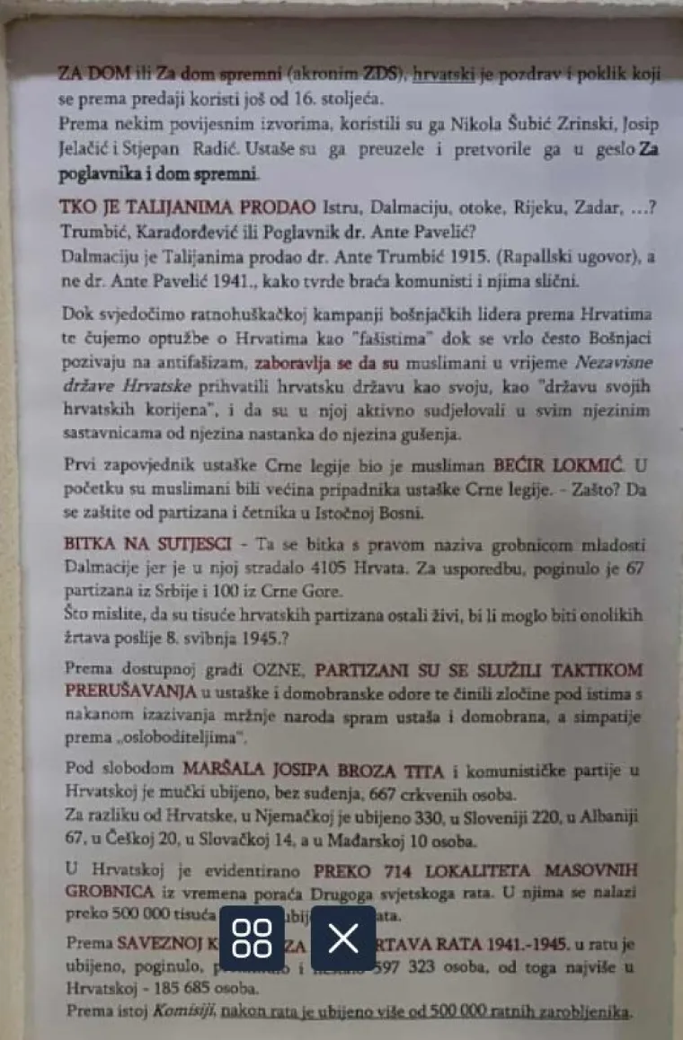 Crni križevi i HOS-ove zastave pokraj malog Isusa: Ponovno kontroverzne jaslice u &scaron;ibenskoj crkvi