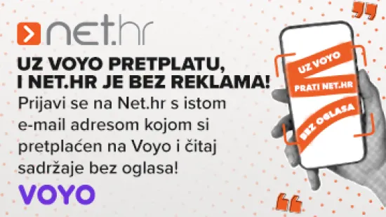 Prijavite se na Net.hr s istom e-mail adresom kojom ste pretplaćeni na Voyo i čitaj sadržaje bez oglasa!