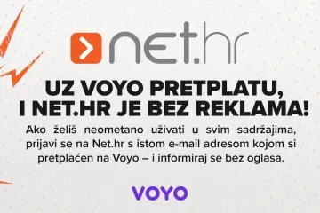 Prijavite se na Net.hr s istom e-mail adresom kojom ste pretplaćeni na Voyo i čitaj sadržaje bez oglasa!