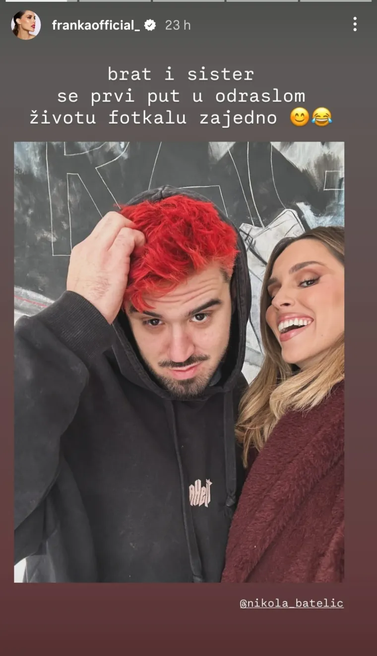 Ima crvenu kosu i bavi se glazbom kao sestra: Evo kako izgleda mlađi brat Franke Batelić