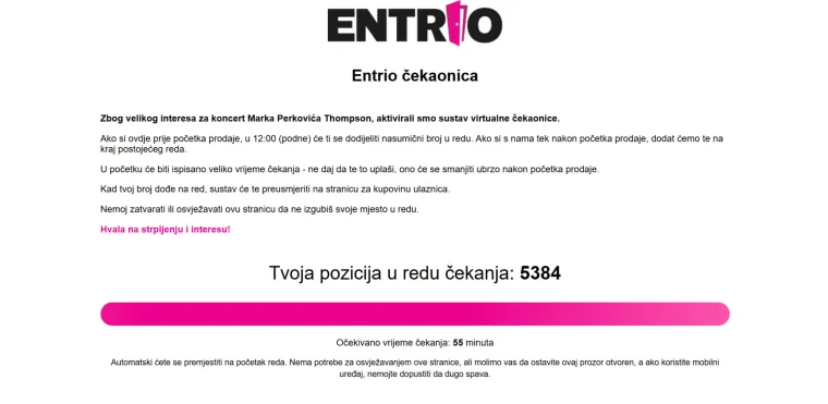 Karte za Thompsonov koncert u Splitu i Poreču pu&scaron;tene u prodaju: Evo koliko ljudi čeka u redu