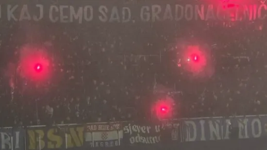 Stadion je pokriven kamerama: Hoće li odgovarati oni koji su razvili transparent ZDS?