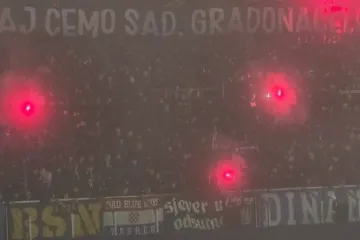 Stadion je pokriven kamerama: Hoće li odgovarati oni koji su razvili transparent ZDS?