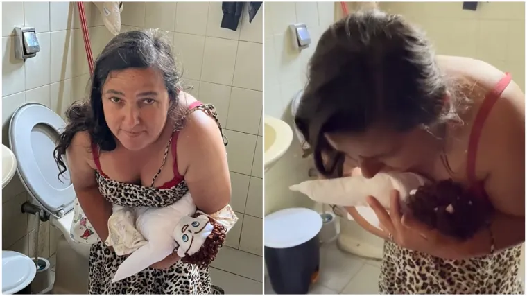 Ovo je najluđa vijest koju ste čuli ovih dana: Žena u kupaonici rodila četvrtu krpenu lutku