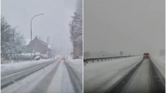 Snijeg sve jače pada, pogledajte snimke s autoceste prema Macelju: 'Lijeva traka nije oči&scaron;ćena'