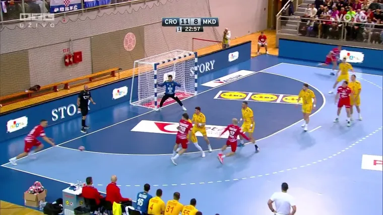 Sjajna igra Hrvatske: U oba segmenta pravimo razliku, Slavić 'bravurijama' zaustavlja Makedonce