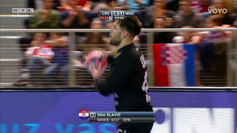 Hrvatska nadmoćna i sa igračem manje: Odlična obrana Dine Slavića