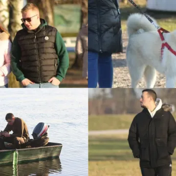 &Scaron;etnja uz jezero u zimskom ruhu: Međimurka u sivom kaputu s bordo torbom ukrala pažnju