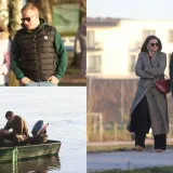 &Scaron;etnja uz jezero u zimskom ruhu: Međimurka u sivom kaputu s bordo torbom ukrala pažnju