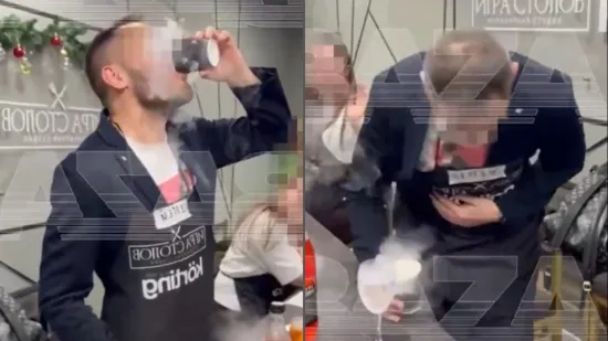 Opasni koktel 'rasparao' Sergejev želudac: Objavljena horor snimka s božićne zabave