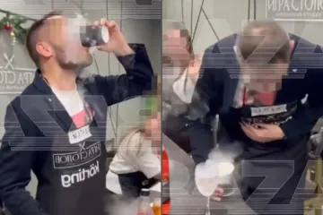 Opasni koktel 'rasparao' Sergejev želudac: Objavljena horor snimka s božićne zabave