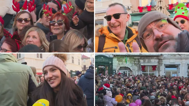 Pijaca kao iz bajke! Pjena, klape i fe&scaron;ta kakvu Split ne pamti: 'Neka je sreće!'