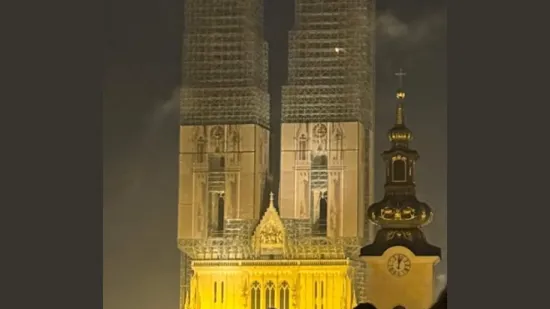 Pogledajte &scaron;to je sinoć 'zapelo' u tornju katedrale: Za dlaku izbjegnuta tragedija