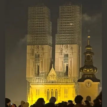 Pogledajte &scaron;to je sinoć 'zapelo' u tornju katedrale: Za dlaku izbjegnuta tragedija