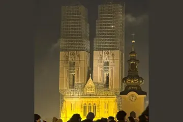 Pogledajte &scaron;to je sinoć 'zapelo' u tornju katedrale: Za dlaku izbjegnuta tragedija