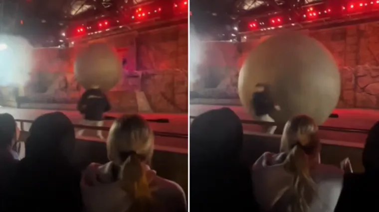 Kugla te&scaron;ka 180 kg krenula prema publici, pogledajte reakciju radnika: 'Doslovno nam je spasio život'