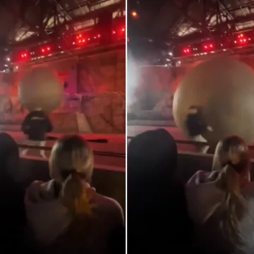 Kugla te&scaron;ka 180 kg krenula prema publici, pogledajte reakciju radnika: 'Doslovno nam je spasio život'