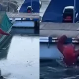 Za dlaku izbjegnuta tragedija: Dječak hodao po tankom ledu pa propao u Dravu, jedva se spasio