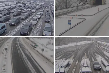Snijeg, poledica i olujna bura zatvorili prometnice: Nesreća na A1, pogledajte prizore s autocesta