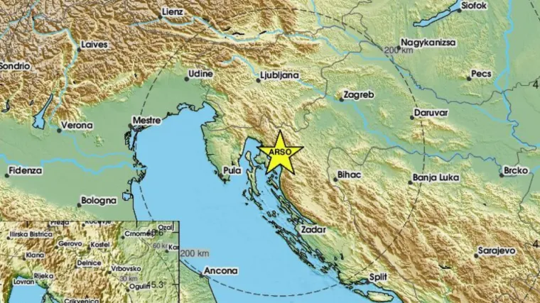 Potres uzdrmao Novi Vinodolski, osjetio se i u Senju: 'Jako je zatreslo, prepala sam se'