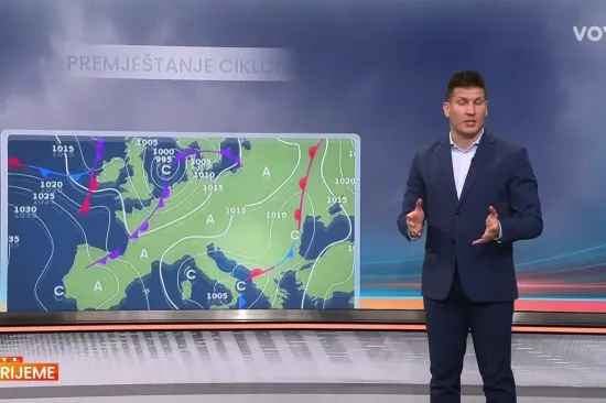 Dorian Ribarić o vremenu u Hrvatskoj: 'Ciklona i fronte se premje&scaron;taju...'
