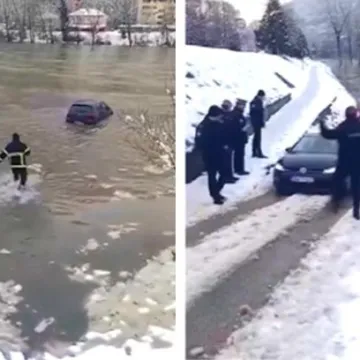 Vatrogasac Rade iz Zvornika zakoračio u nabujalu Drinu i odu&scaron;evio: 'Bravo majstore!' Razgovarali smo s njim