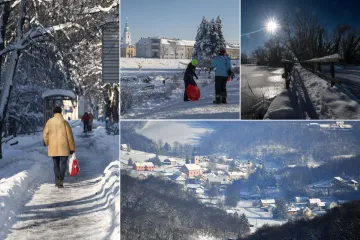 Pogledajte prizore 'zaleđene' Hrvatske, u jednom mjestu izmjereno -21&deg;C! Stanovnici u &scaron;oku