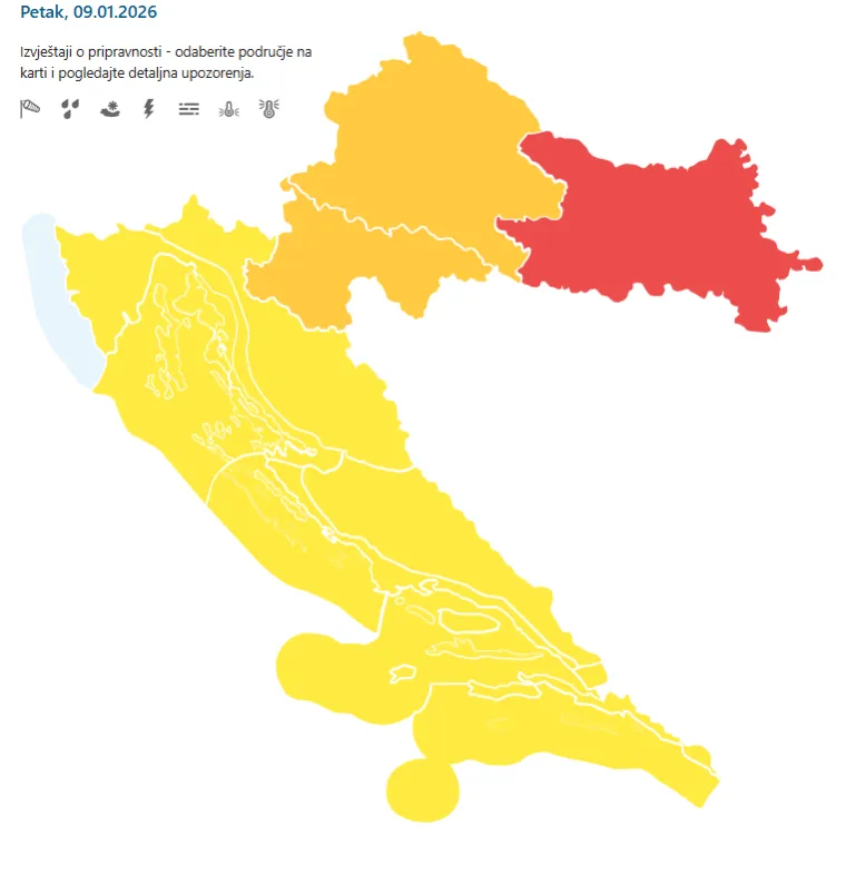 Izdan crveni alarm! Stiže iznimno opasna pojava, a DHMZ apelira: 'Pratite upozorenja'