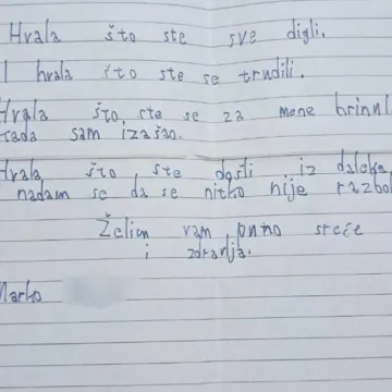 Marko napisao dirljivu poruku HGSS-u, spasiteljima poslao čokoladu: 'Hvala &scaron;to ste se brinuli i trudili'