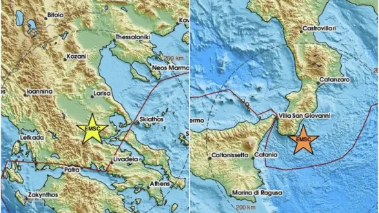Dva snažna potresa probudila Mediteran: Tresle su se čak tri države