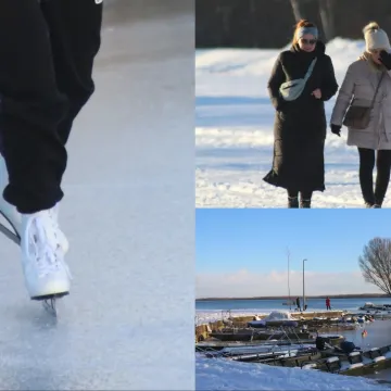 Bome hrabro: Djevojka navukla klizaljke i iza&scaron;la na zaleđeno jezero!