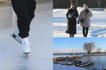Bome hrabro: Djevojka navukla klizaljke i iza&scaron;la na zaleđeno jezero!