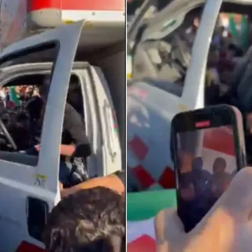 Mu&scaron;karac kamionom uletio u prosvjednike: Na vozilu znakovita poruka?