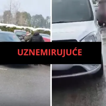 Snimka divljačkog obračuna &scaron;okirala Zagreb! Zaletio se na njega autom, zna se njihova sudbina
