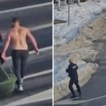 Kruži kaotična snimka: Gol bježi od policije, vuče za sobom stolicu - evo &scaron;to je bilo!