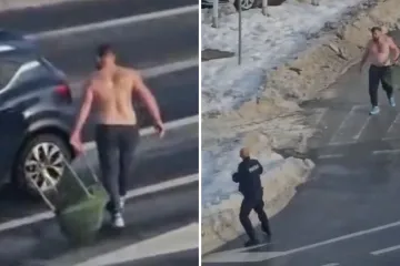 Kruži kaotična snimka: Gol bježi od policije, vuče za sobom stolicu - evo &scaron;to je bilo!