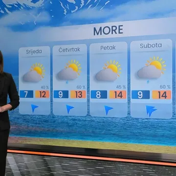 Južina donosi vi&scaron;e temperature, no moguća je i ki&scaron;a