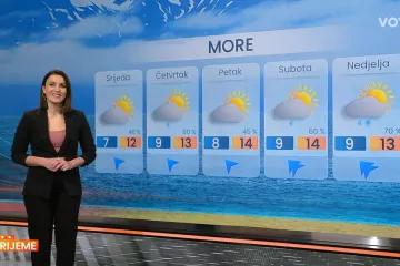 Južina donosi vi&scaron;e temperature, no moguća je i ki&scaron;a