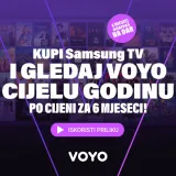 Jo&scaron; danas i sutra imate priliku za genijalnu u&scaron;tedu: Voyo cijelu godinu, a platite samo pola uz kupnju Samsung TV-a