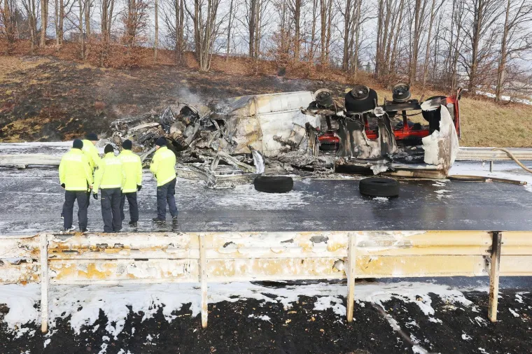 Detalji horora na autocesti: Eksplodirala cisterna s gorivom, jedna osoba poginula. Snimke su stra&scaron;ne