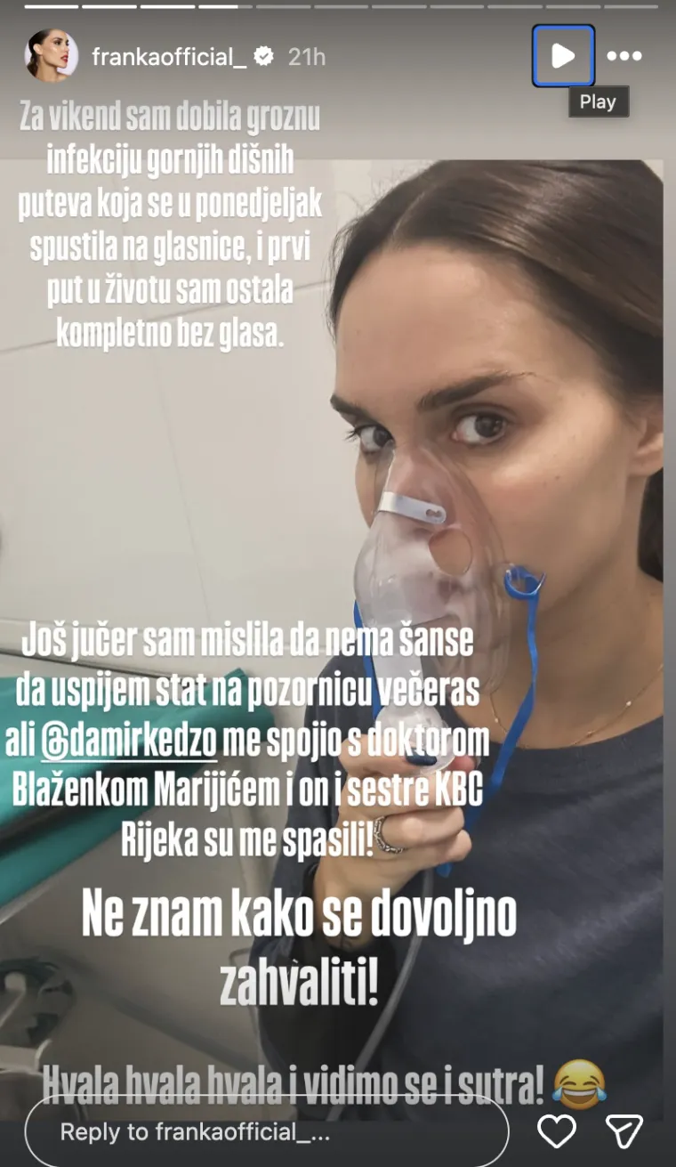 Franka Batelić zavr&scaron;ila u bolnici: Otkrila &scaron;to se dogodilo