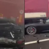 Horor snimke lančanog sudara u susjedstvu: Automobili smrskani, jedan zavr&scaron;io pod kamionom