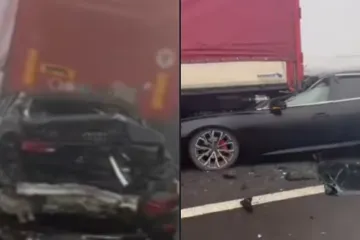 Horor snimke lančanog sudara u susjedstvu: Automobili smrskani, jedan zavr&scaron;io pod kamionom