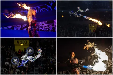 Letjeli zrakom i radili zapanjujuće trikove, a atraktivna bacačica plamena 'zapalila' publiku