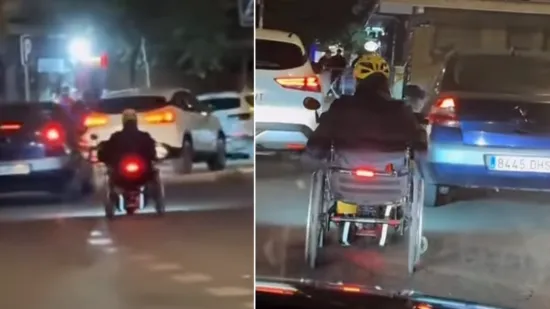 Pogledajte &scaron;to je ovaj mu&scaron;karac stavio na invalidska kolica i kamo se zaputio usred gužve