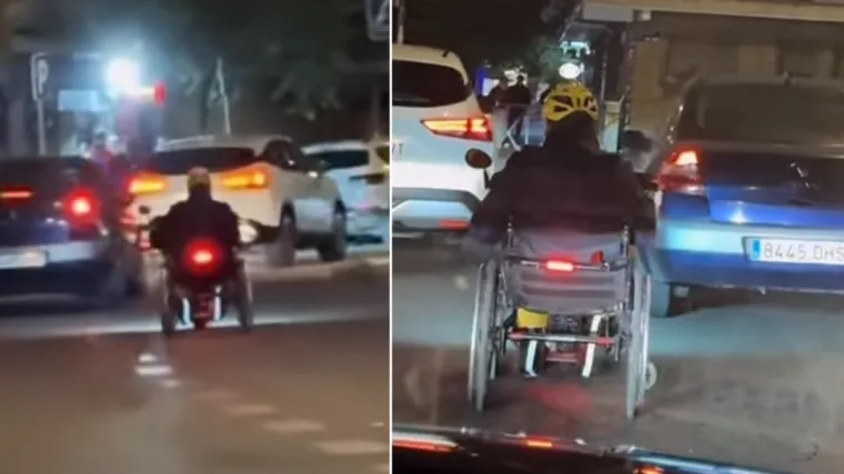 Pogledajte &scaron;to je ovaj mu&scaron;karac stavio na invalidska kolica i kamo se zaputio usred gužve